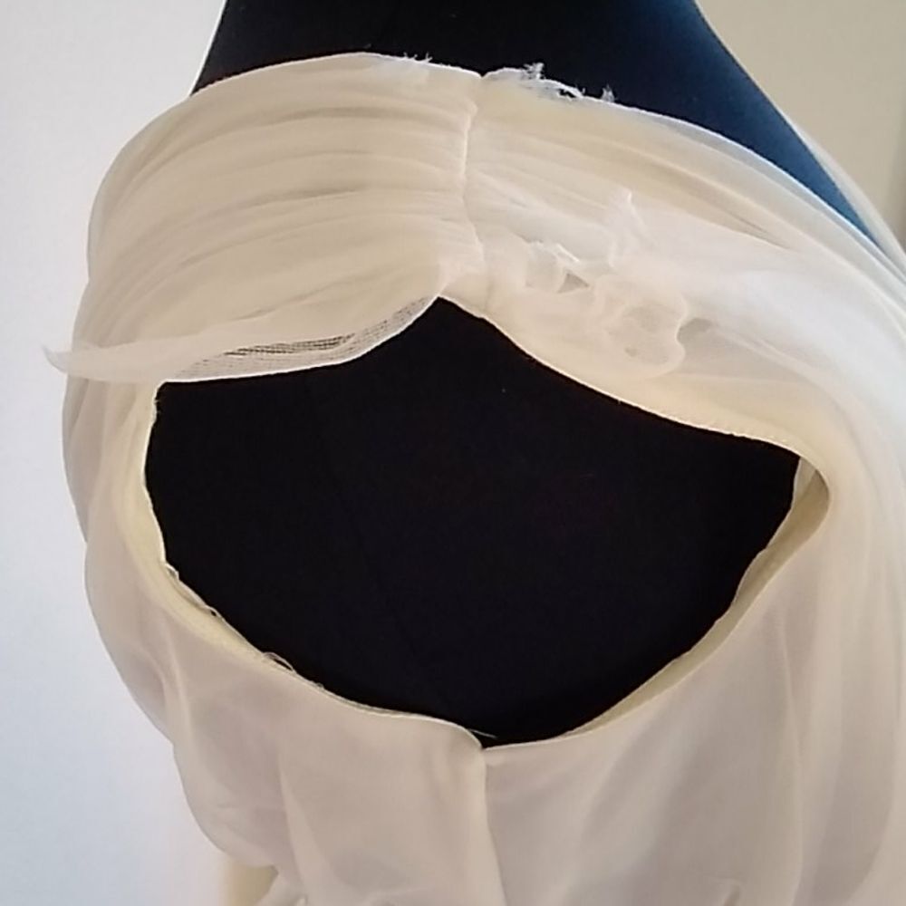 White Vintage Wedding Women Dress Size S Appropriate - Picture 5 of 15
